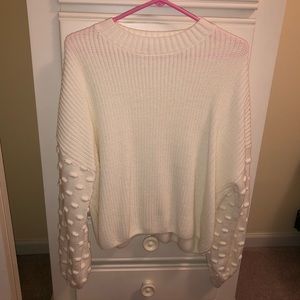 Mustard Seed Sweaters - balloon sleeve sweater, cream sweater, boutique Mustard Seed Sweaters - balloon sleeve sweater, cream sweater, boutique